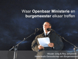 Nederlands Genootschap van Burgemeesters bij crises