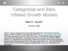 Categorical and Zero Inflated Growth Model