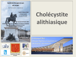 Cholécystite alithiasique