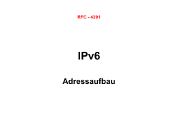 Eine IPv6-Adresse ist