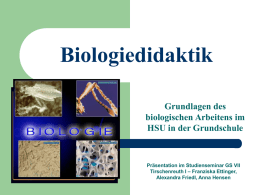 Biologiedidaktik - Staatliches Schulamt Tirschenreuth