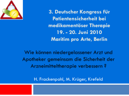 H. Frackenpohl, M. Krüger
