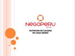 Presentaci&oacute;n de la empresa NEGOPERU
