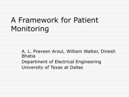 A Framework for Patient Monitoring