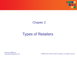 Types of Retailers - Warrington College of Business Administration