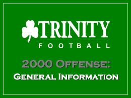 Spread Offense - Trinity HS - Andrew Coverdale