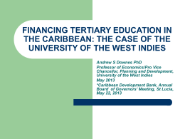 financing tertiary education in the caribbean