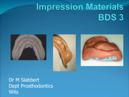 Impression Materials BDS III