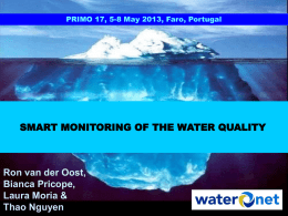 smart monitoring - Waternet Innovatie