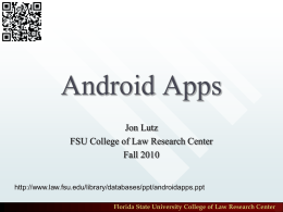Android Apps - Florida State University College of Law