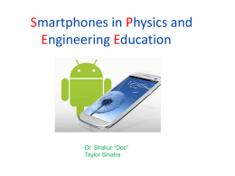 Smartphone Physics and Engineering
