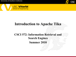 Introduction to Tika