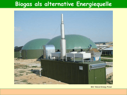Biogasanlagen. - Berufskolleg Wesel