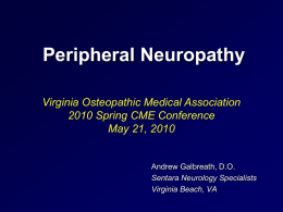 Peripheral Neuropathy - Virginia Osteopathic Medical Association