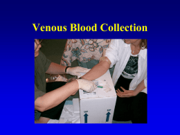 Venous blood collection presentation