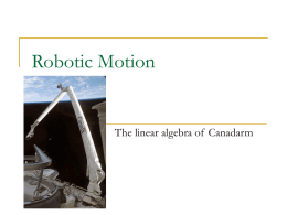 Robotic Motion