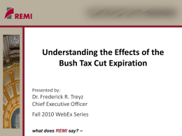 Bush Tax Cut Presentation