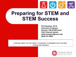 Preparing for STEM and STEM Success