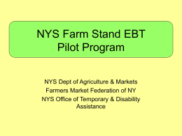 EBT Farm Stand Poster in English