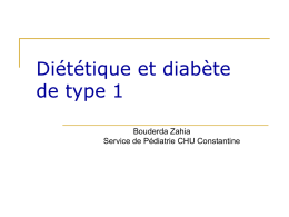 Diététique et diabète