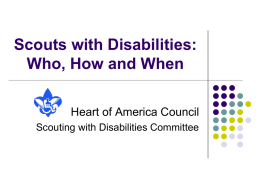 Scouts with Disabilities