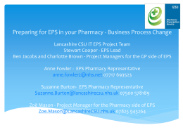 EPS R2 Pharmacy presentation