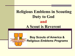 Religious Emblems Video - Heart of America Council