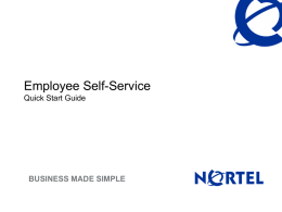 Employee Self-Service Quick Start Guide