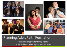 Vision of Adult Faith Formation - Faith Formation Learning Exchange