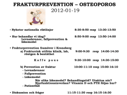 Frakturprevention och Osteoporos, Daniel Albertsson, Birgitta