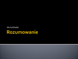 Rozumowanie - mbialek.com.pl
