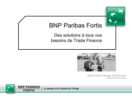 BNP Paribas Fortis_Trade Finance