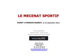 présentant - Ouest Lyonnais Basket