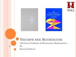 Triumph der Mathematik