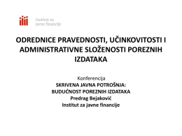 prezentacija - Institut za javne financije