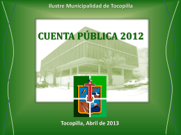 cuenta pública (3) b - Ilustre Municipalidad de Tocopilla