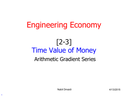 arithmetic gradient series