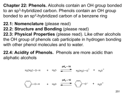 22.4: Acidity of Phenols.