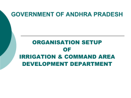 Organisation Setup Of Irrigation And Cad