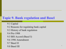 9.5 BIS Accord (Basel I)