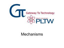 Mechanisms - Marshall Tech Ed