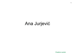 Ana Jurjević - Studentske web stranice