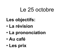 le 25 octobre French_Phonics