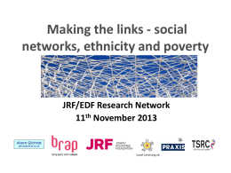 social networks, ethnicity and poverty (PDF)