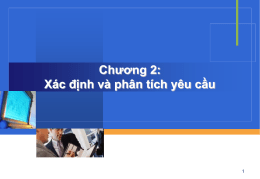 Chuong 2. Xac dinh va Phan tich Yeu cau