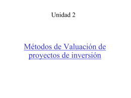 Metodos_de_Valuacion_de_proyectos