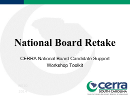 Becoming a Retake Candidate PowerPoint