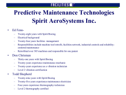 CBM Responsibilities Spirit AeroSystems Inc.