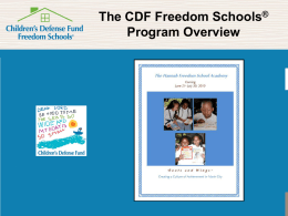 CDF Freedom Schools - Church of Our Saviour, Mill Valley