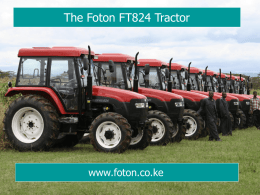 Why choose a Foton Tractor?